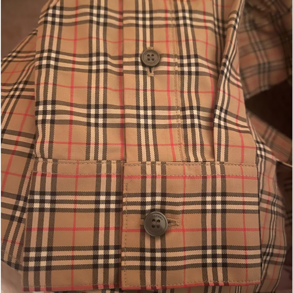 Burberry Kids Beige Nova Check Button-Up Shirt Boy Button Down Shirt